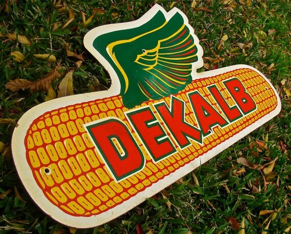 Vintage Collectible DEKALB Corn Seed and Feed Advertising Sign