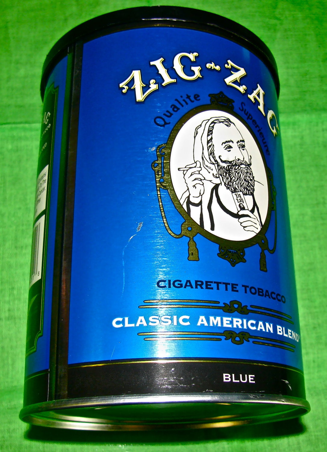 Zig Zag Tobacco Advertising Tin Can