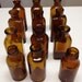 12 Vintage Apothecary Amber Brown Medicine Bottles Perfect for Wedding Flowers Centerpieces
