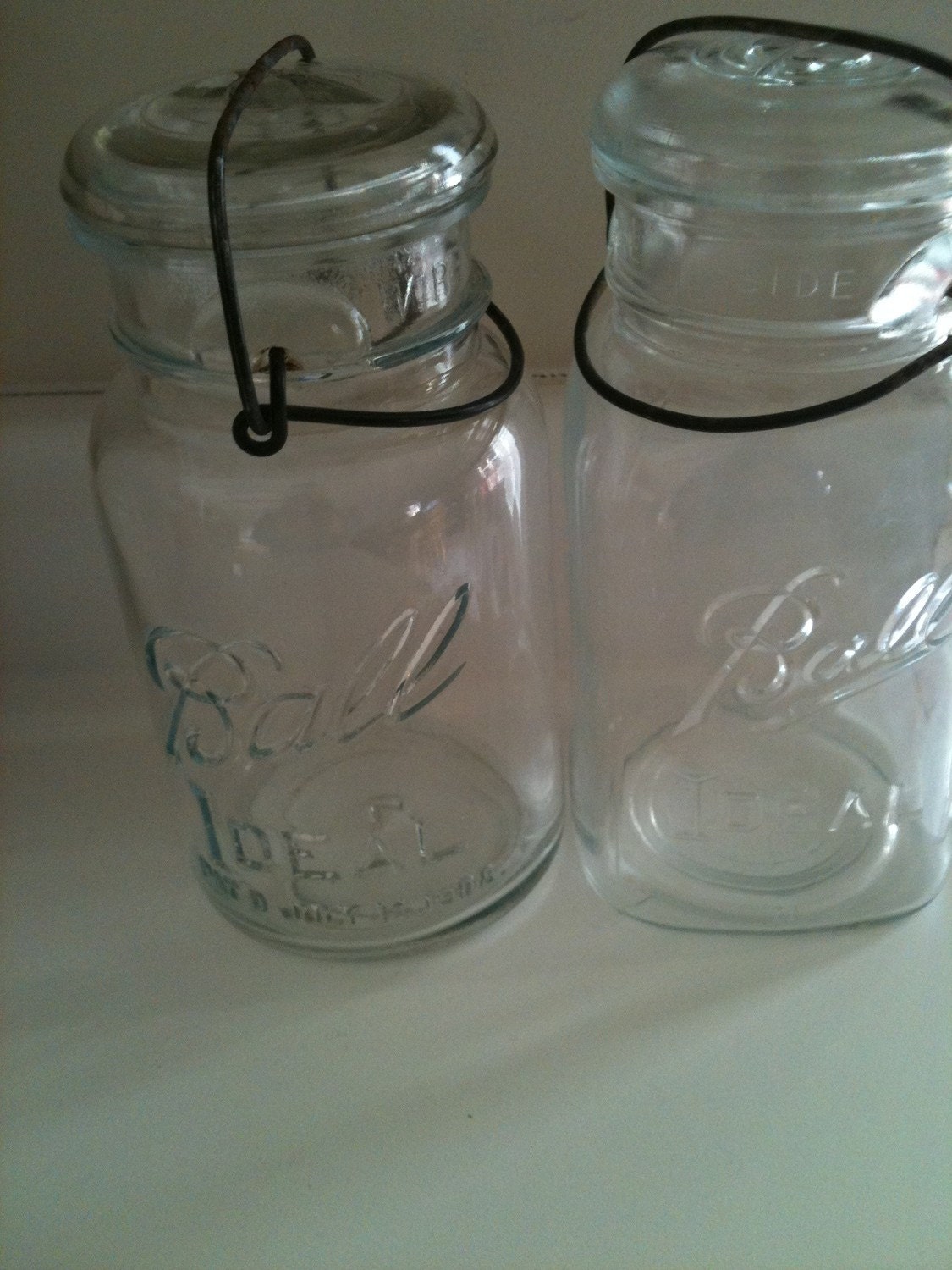 12 Glass Top Quart Ball Canning Jars Perfect 4 Wedding Tree