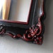 Baroque Wall Mirror in Vintage Frame - Red and Black