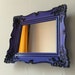 Baroque Wall Mirror in Vintage Frame - Black and Lilac