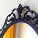 Fairy Princess Mirror - Ornate Vintage Frame in Deep Purple - 10 by 7 inches