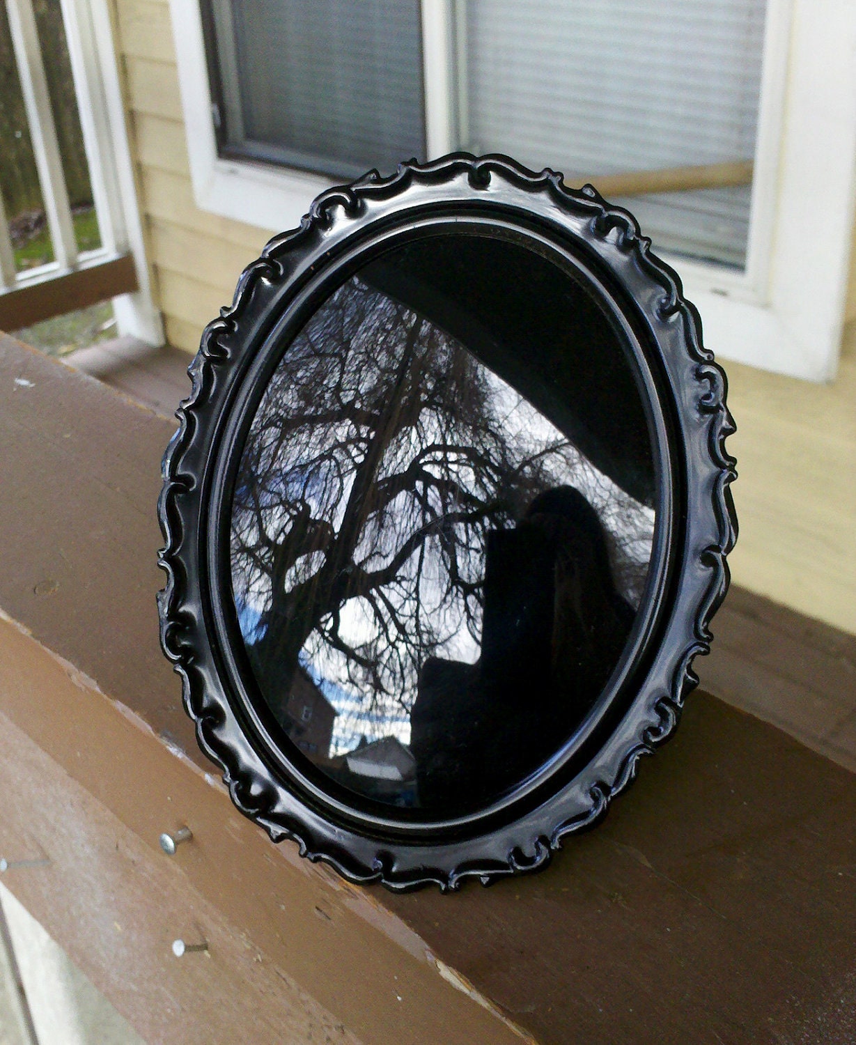 antique victorian hand mirror