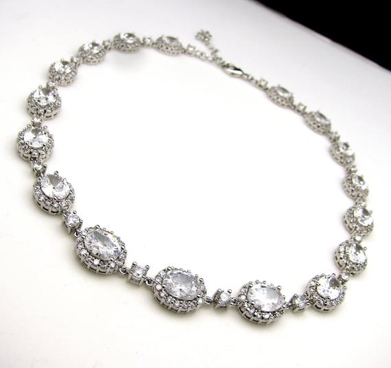 Bridal jewelry wedding jewelry bridal necklace by DesignByKara