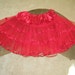 Vintage 1950s Style Red Tulle Petticoat