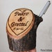 Rustic Guest Book Pen Holder Custom Names Initials Dates Personalized Rustic Wedding Decor
