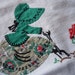 Vintage Towel Farmhouse Gardening Girl Embroidered Applique Linen Dish Tea Towel