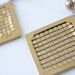 1980's GOLD DIGGER Mesh Stud Earrings and Retro Gold Rose Flower Necklace on Gold Chain