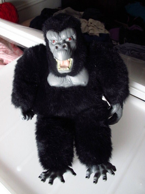 BADASS Vintage 1990 KING KONG Gorilla Plush Stuffed Toy
