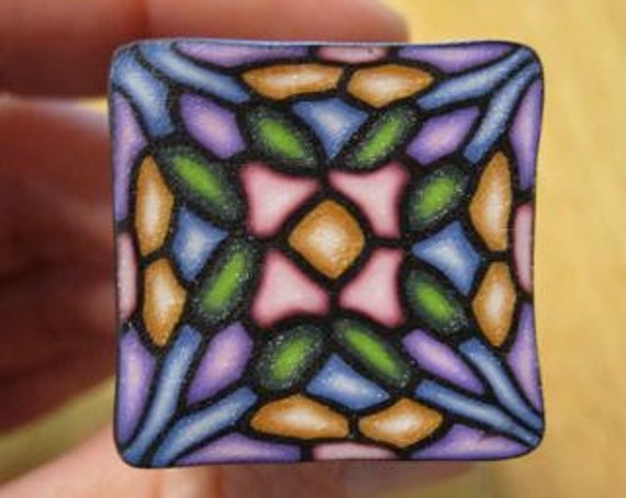 How to make polymer clay stained glass canes: fimo tutorial