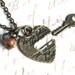 He Who Holds the Key can Unlock my Heart Boyfriend and Girlfriend Matching Necklace and Bracelet Set