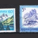 55 Vintage Postage Stamps - Mountains - The Alps