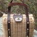 Just Like Mom Sweet vintage Childs small Wicker Purse handbag With leather