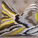 Decorative Designer Lumbar Pillow cover - 16"X20" - Trina Turk Peacock print in driftwood
