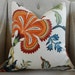 Decorative Designer Pillow Cover - Celerie Kemble Hot House Flowers in spark - 18X18 - Pattern on the front
