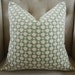Celerie Kemble Betwixt in water/ivory - 18X18 - Pattern on the front