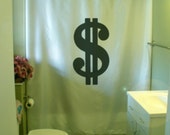 dollar sign Shower Curtain money symbol unique bath wealth