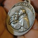 Silver Medal of Saint Anthony Religious pendant for necklace, rosary, chaplet, bracelet, charm for any jewelry