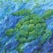 RESERVED for Denice - Sea Turtle Original Painting Ocean Voyager 18 x 24
