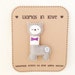 Felt Llama Brooch