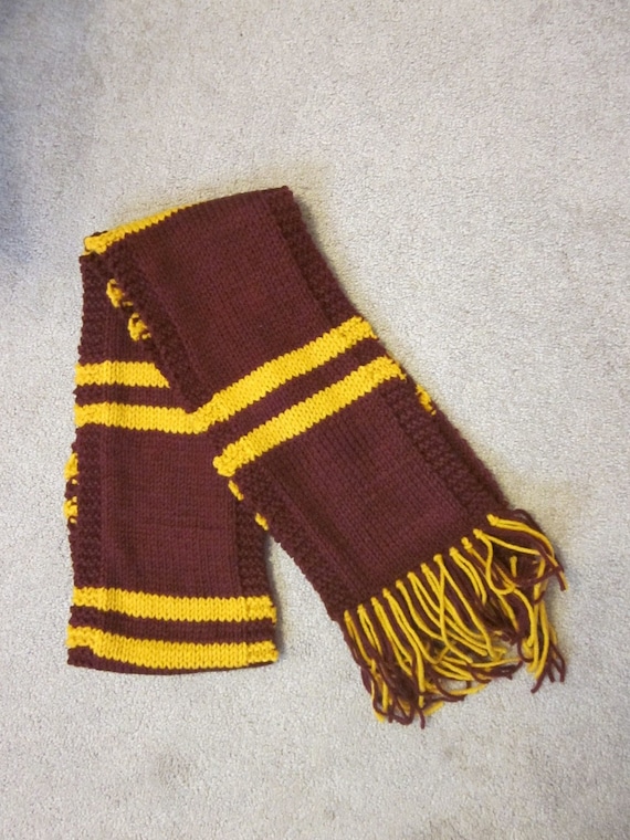 Harry Potter Scarf Gryffindor Scarf School Colors Scarf