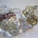 SALE - 7 vintage glass stoppers - INSTANT COLLECTION - decorative, shabby chic, clear, purple glass, faceted