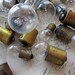 steampunk junk - 29 assorted small light bulbs