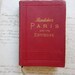 antique book - Baedeker's PARIS and its Environs - circa 1910 - with foldout maps and plans