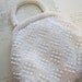 vintage purse - white, beaded, retro