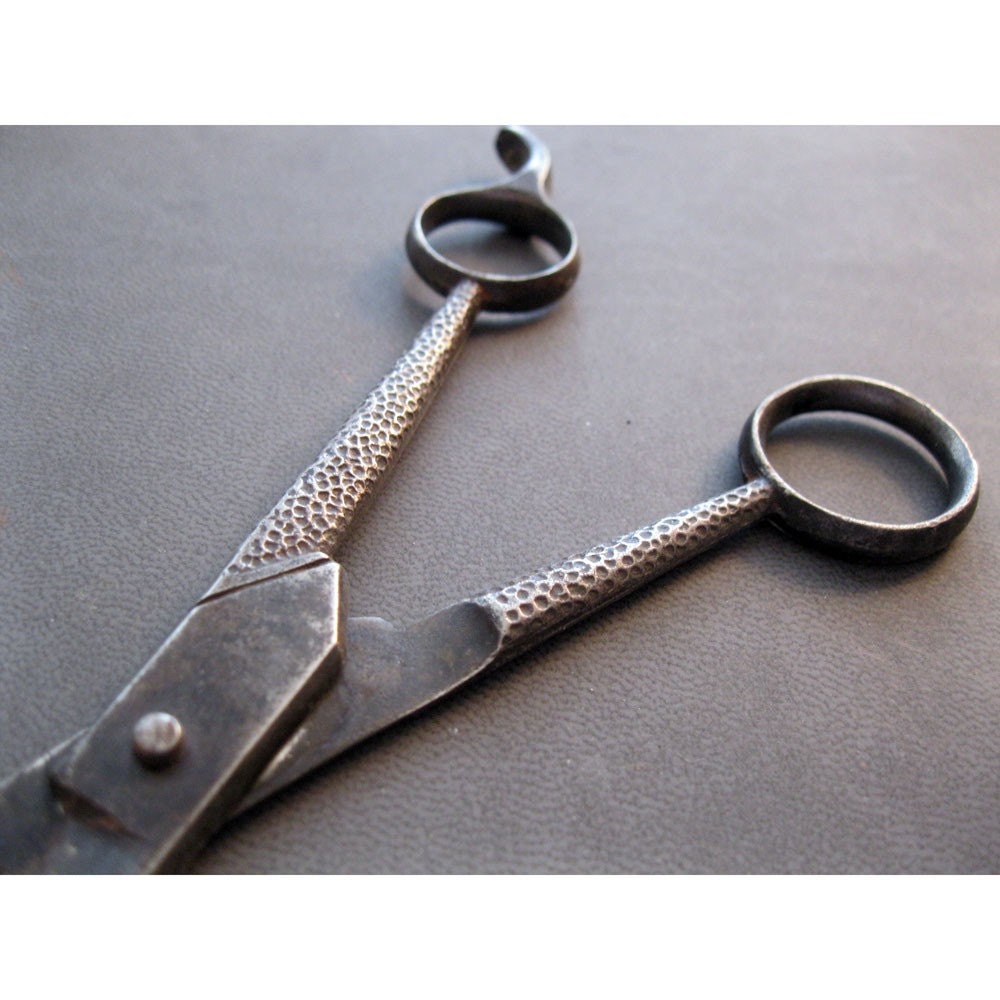vintage hair scissors ornate textured Sweeney Todd old