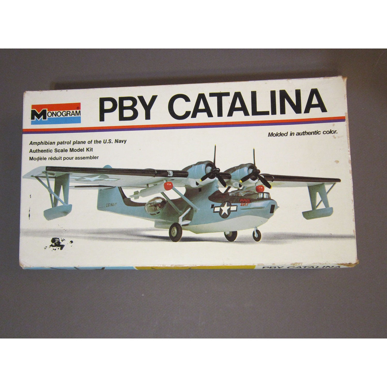 Vintage PBY Catalina plastic model airplane kit by Monogram