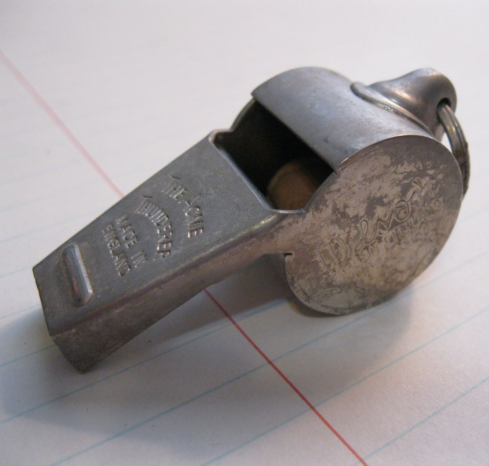 vintage metal WHISTLE The Acme Thunderer made in England