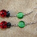 Garden Perfect Sterling Silver Lady Bug Earrings