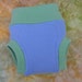 Cloth Diaper Cover Soaker - Pull On - Wool Interlock - Small - Sky/Sprout