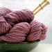 2 Hanks Handspun Yarn by Norichan Knits - Heathered Lavender