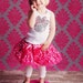 Closeout: Zebra and Pink Minnie Mouse Rhinestone Tank Top, Short Sleeve, Long Sleeve or Onesie- PETTISKIRT and Hairbow are NOT INCLUDED