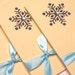 Christmas Cards Set of 4 - Eggplant and Blue