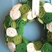 Felt and Yarn Wreath - Olive Green Oatmeal