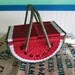 Wicker Watermelon Picnic Basket Summer Fun