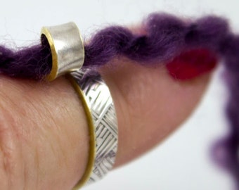 The original most popular knitting ring, Knit1, ring, crochet ring, knitting accessories, gift for knitters, crochet tools, knitting tools
