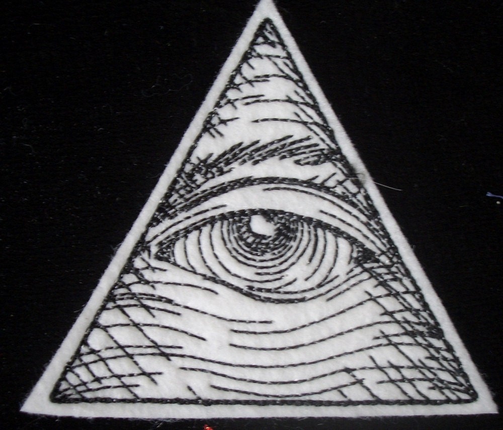 tattoo symbol eye god of Providence Eye Embroidered patch iron of on