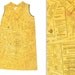 Reserved for Adam - Vintage Paper Dress - Yellow Pages Dress - Disposable Dress - Rare Pop Art by Waste Basket Boutique 1966