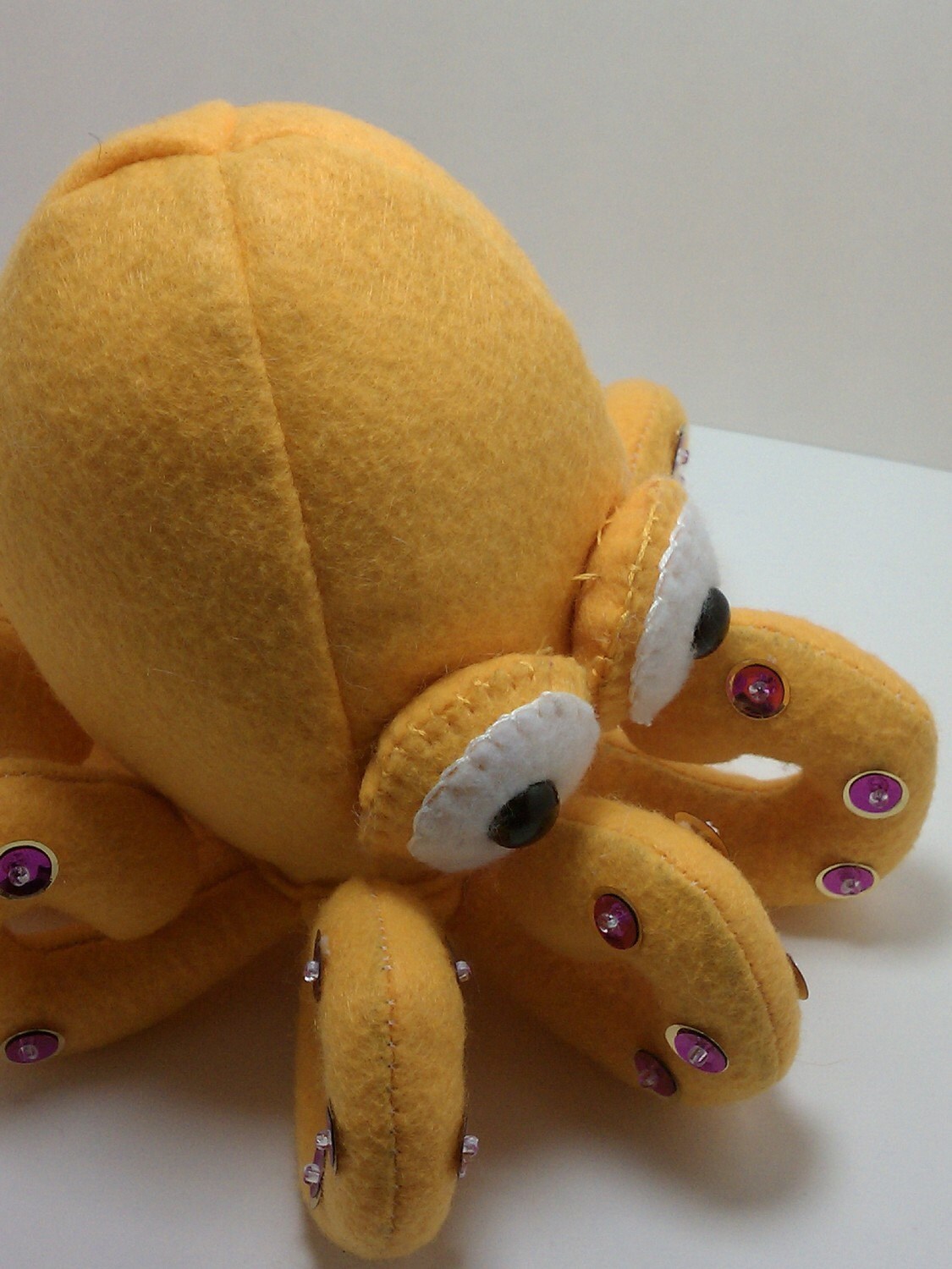 octopus plush yellow