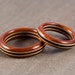 Wood Ring Set - Bloodwood Maple Ebony - Wedding Ring Set