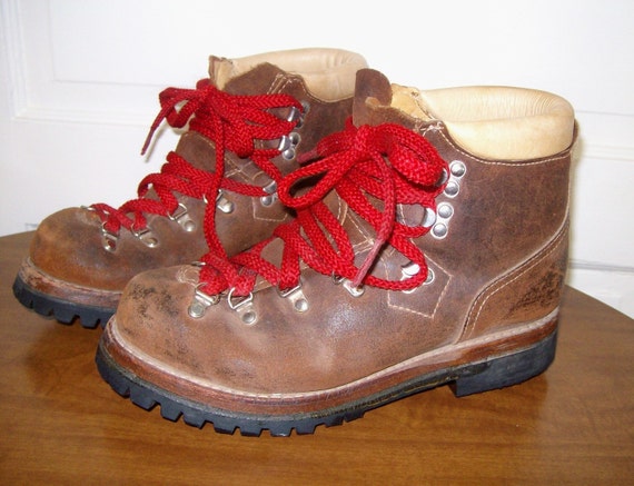 red lace hiking boots womens