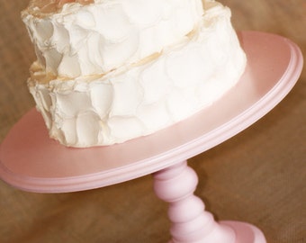 One Pedestal Cake Stand - Any color - 8" height - petal pink standard