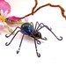 Large Blue Spider Handmade Shooter Marble Bad Bob Perfect Gift for Entomologists and Bug Lovers