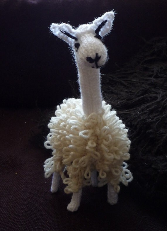 Knitted llama