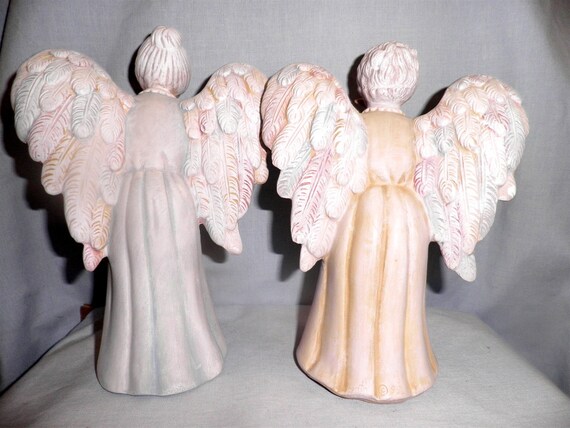 Granny Angels pair Scolding and Gossipping by NanJac on Etsy